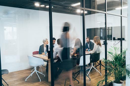 Office Building Meeting Room People