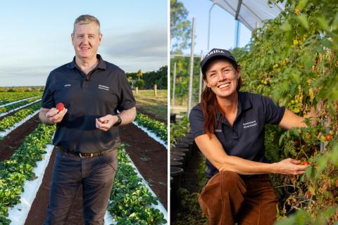 Regional Area Managers Mark Barrett and Tegan McBride